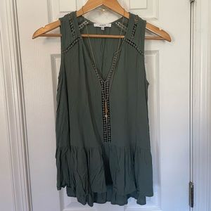 Ro&De Olive BohoChic Tunic Blouse